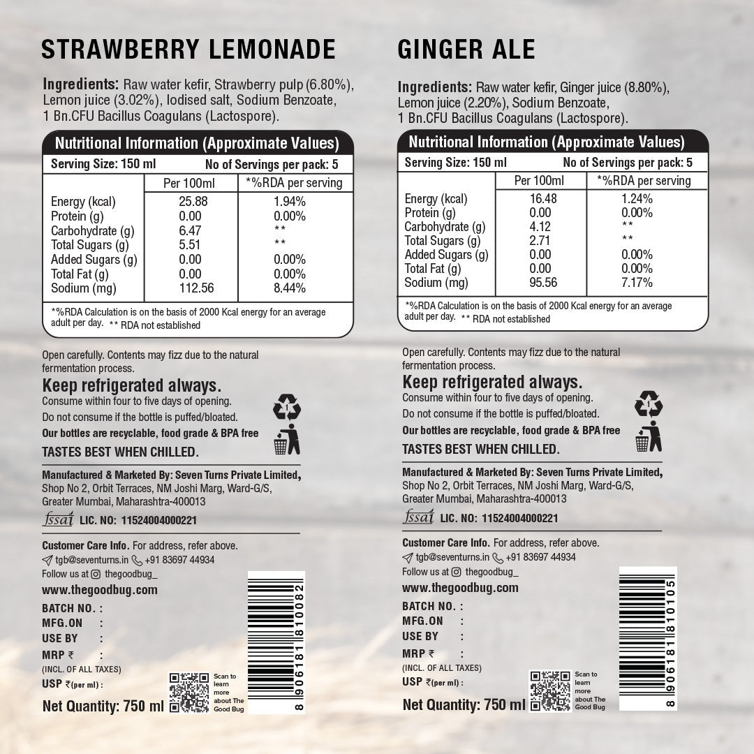 Water Kefir | Fermented Probiotic Beverage (Copy)